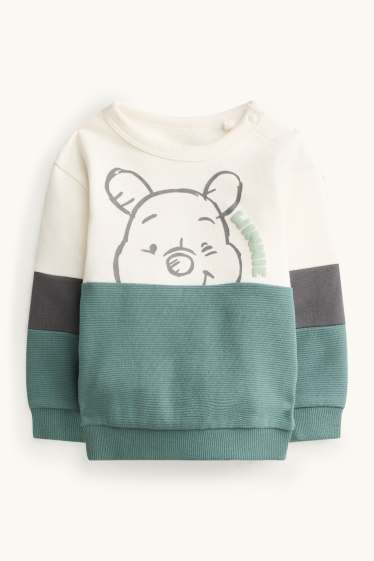 Bébés garçons - Winnie l’ourson - tenue pour bébé - finition côtelée - 2 pièces - blanc / vert