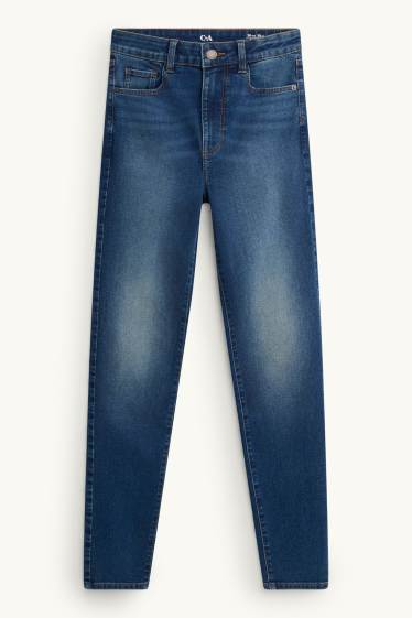 Donna - Skinny jeans - vita alta - jeans blu