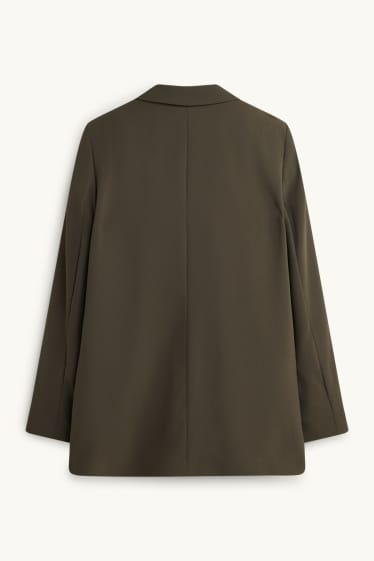 Femei - Blazer lung - regular fit - verde închis