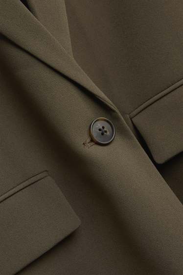 Femei - Blazer lung - regular fit - verde închis