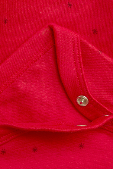 Bébés filles - Renne - body de Noël pour bébé - effet brillant - rouge