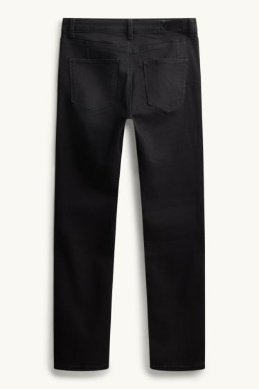 Dames - Slim jeans - mid waist - shaping jeans - zwart