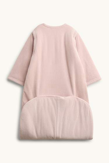 Baby: meisjes - Hartje - babyslaapzak - 18 - 36 maanden - 3,0 TOG - lichtrose