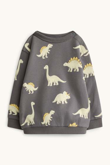 Neonati - Confezione da 3 - dinosauro - felpa per neonati - verde / bianco crema