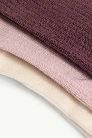 Nadó nena - Paquet de 3 - leotards tèrmics per a nadó - acalanats - marró/rosa