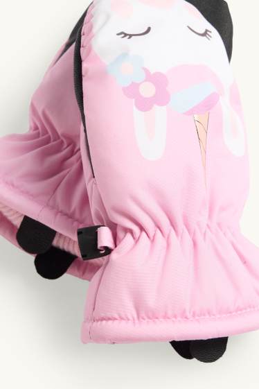 Kinderen: meisjes - Eenhoorn - wanten - wit / roze
