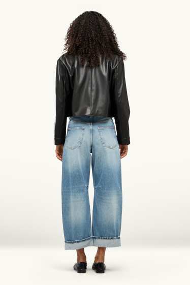 Dona - Barrel Jeans - high waist - texà blau clar