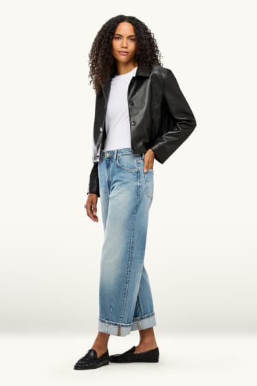 Dona - Barrel Jeans - high waist - texà blau clar