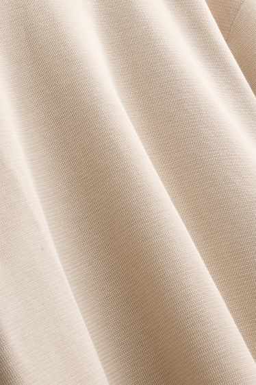 Men - T-shirt - oversized - textured - light beige