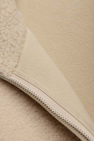Women - Fleece jumper - beige