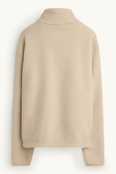 Women - Fleece jumper - beige