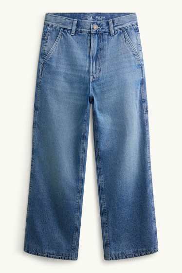 Children Boys - Baggy jeans - thermal jeans - blue denim
