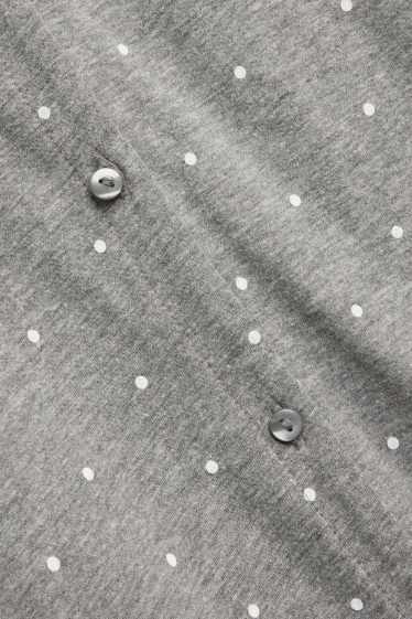 Femmes - Chemise de nuit - à pois - gris