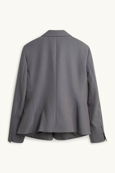 Dames - Business blazer - slim fit - grijs