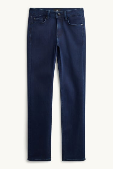 Dona - Straight Jeans - mid waist - texà blau fosc