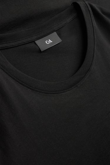 Pánské - Tričko - regular fit - černá