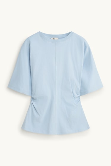 Damen - T-Shirt - Slim Fit - hellblau