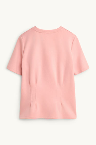 Damen - T-Shirt - Regular Fit - rosa