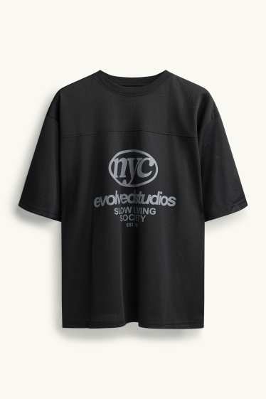 Heren - T-shirt - zwart