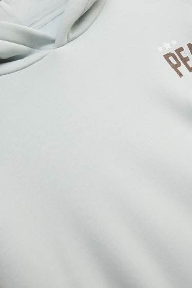 Uomo - Felpa oversize - Peanuts - azzurro