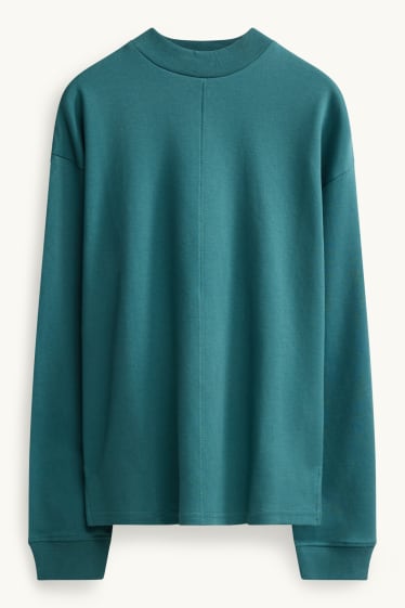 Femmes - Haut à manches longues - relaxed fit - bleu pétrole