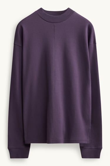 Femmes - Haut à manches longues - relaxed fit - violet