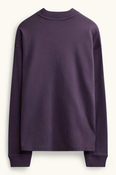Femmes - Haut à manches longues - relaxed fit - violet