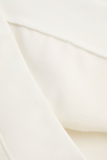 Femmes - Sweat de Noël - Minnie Mouse - effet brillant - blanc crème