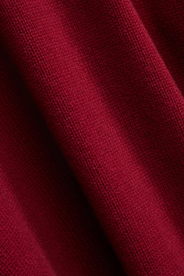 Damen - Woll-Pullover - rot / rot