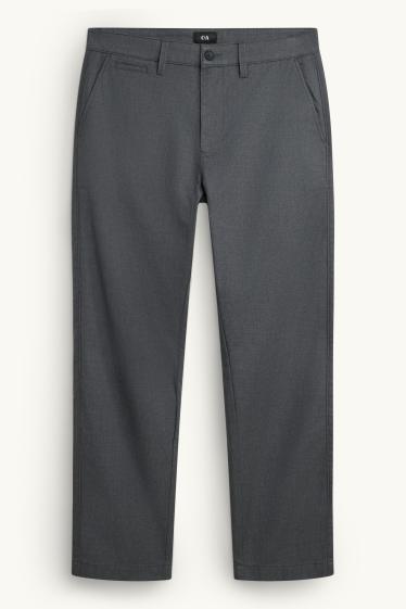 Herren - Thermo-Chino - Regular Fit - THERMOLITE® - dunkelgrau-melange