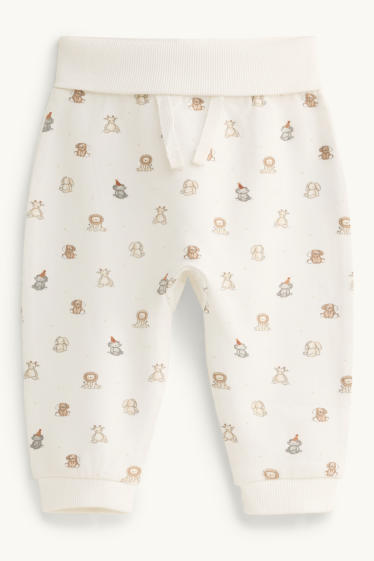 Unisex - Animals - baby joggers - creme