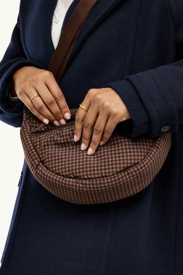 Women - Crossbody bag - check - brown