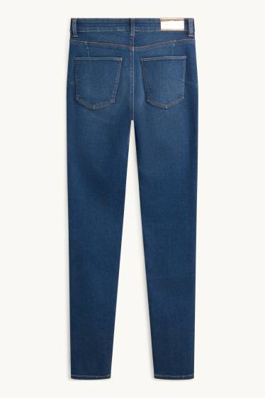 Femmes - Skinny jean - mid waist - shaping jean - LYCRA® - jean bleu foncé