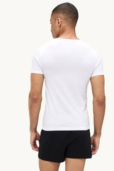 Herren - Multipack 3er - Unterhemd - weiss