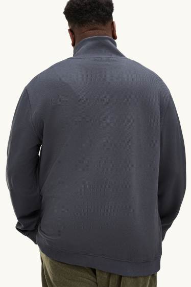 Men - Sweatshirt - blue / dark gray