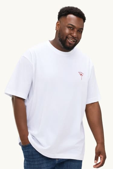 Uomo - T-shirt - relaxed fit - bianco