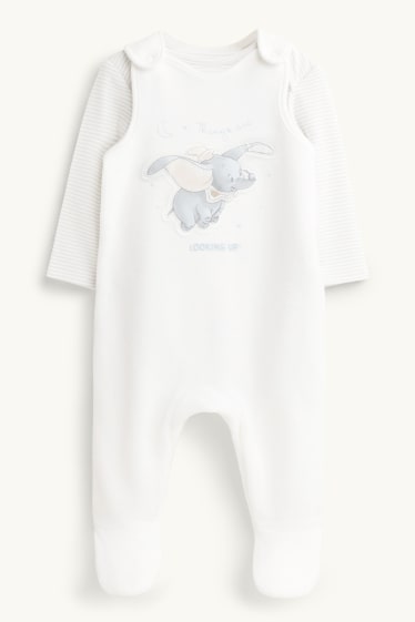 Bébés garçons - Dumbo - combinaison bébé - blanc / bleu clair