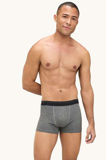 Home - Paquet de 3 - calçotets trunk - gris