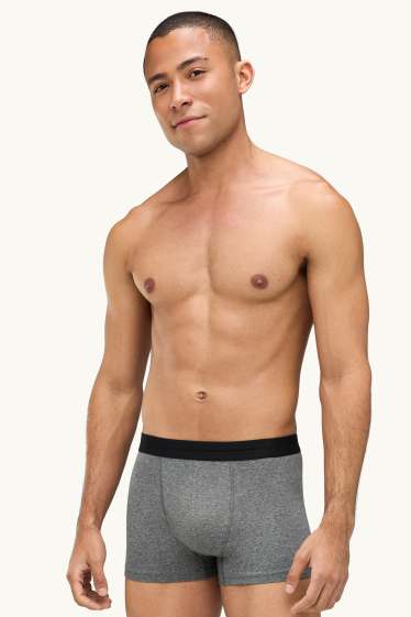 Hommes - Shorty - gris / noir
