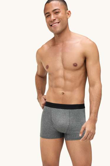 Hommes - Shorty - gris / noir