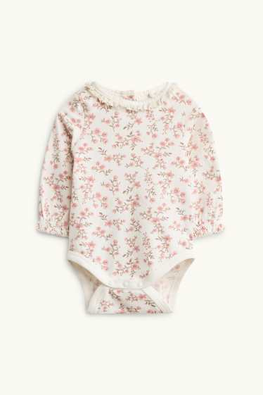 Baby Mädchen - Blümchen - Erstlingsoutfit - 2 teilig - rosa