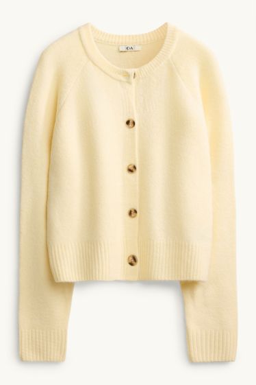 Women - Cardigan - light yellow
