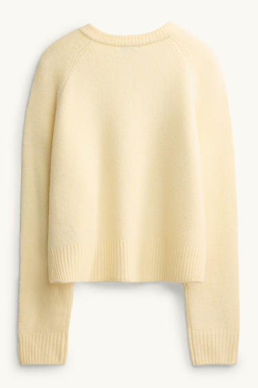 Women - Cardigan - light yellow