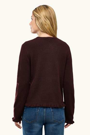 Femmes - Gilet en maille - marron foncé