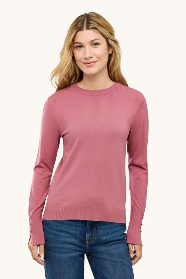 Femmes - Pull en maille fine - lilas