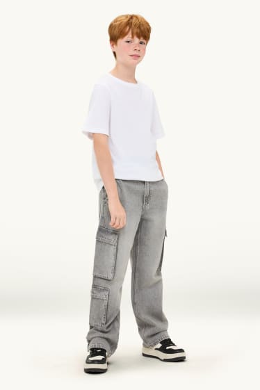 Nen - Texans cargo - texà gris clar