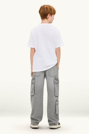 Nen - Texans cargo - texà gris clar