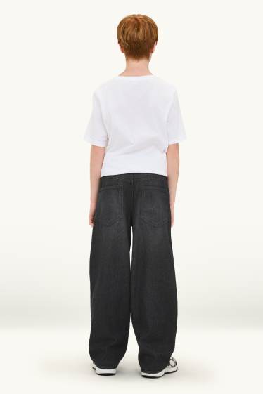 Nen - Baggy Jeans - texans tèrmics - texà gris fosc