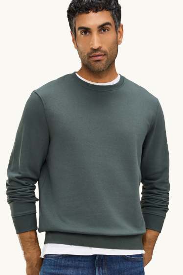 Men - Sweatshirt - dark green