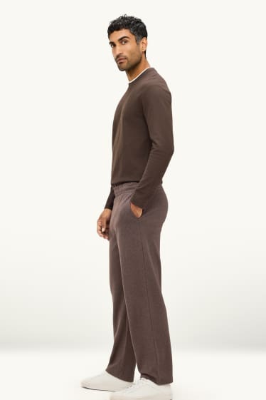 Hommes - Pantalon de jogging - à motif - marron
